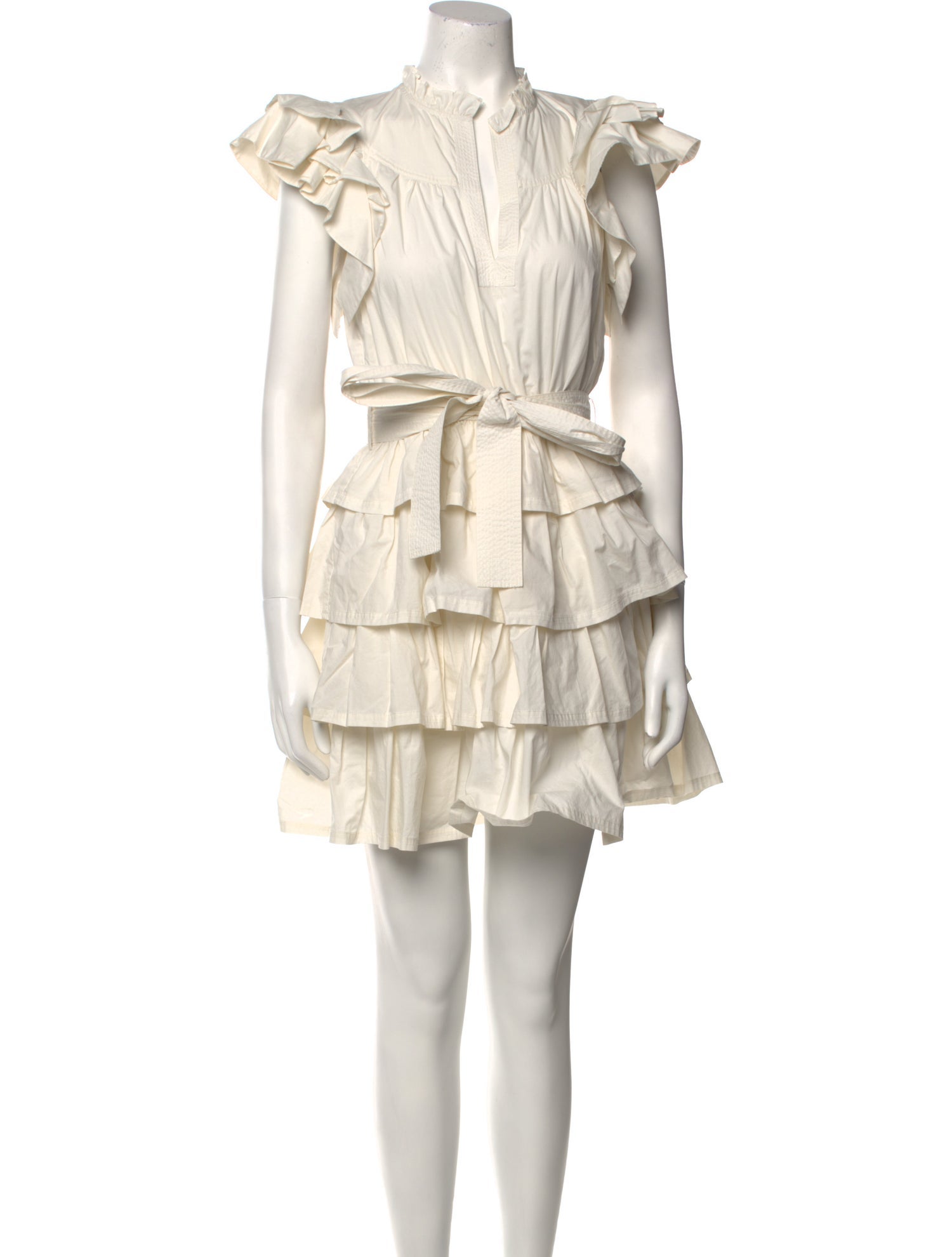 Ulla Johnson Mock Neck Mini Dress