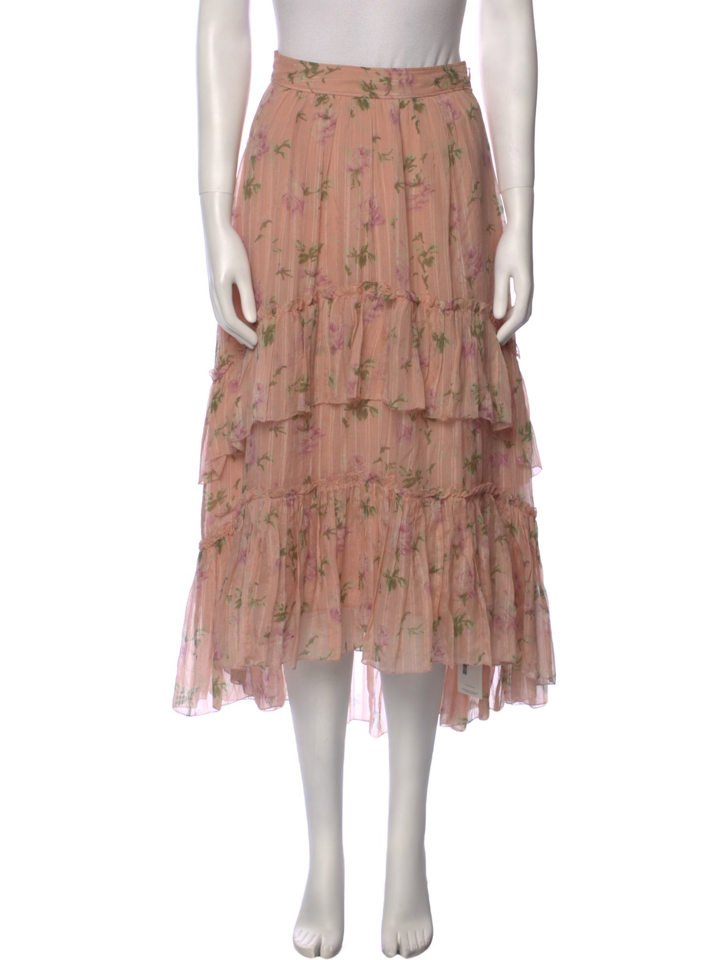 Ulla Johnson Silk Midi Length Skirt