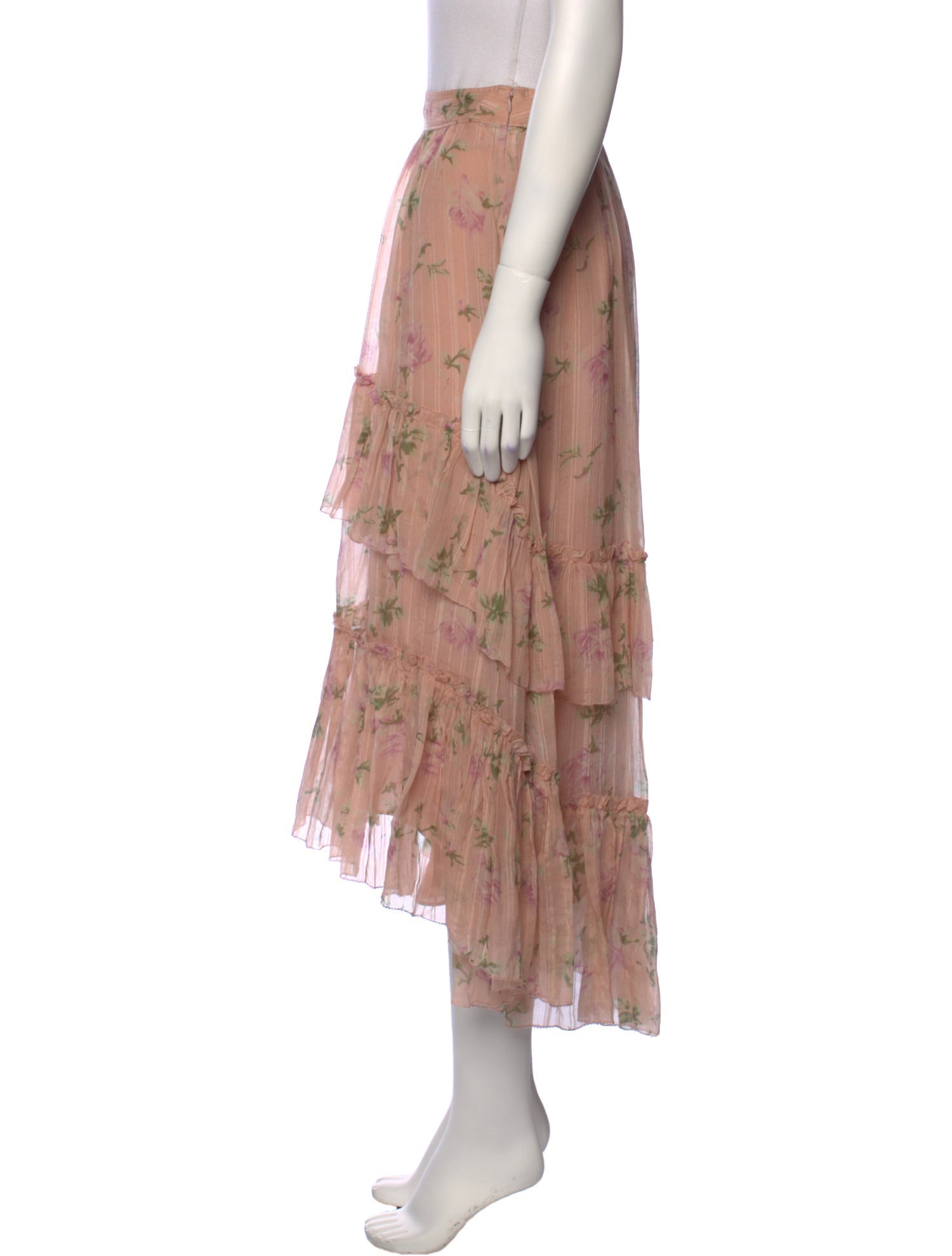 Ulla Johnson Silk Midi Length Skirt