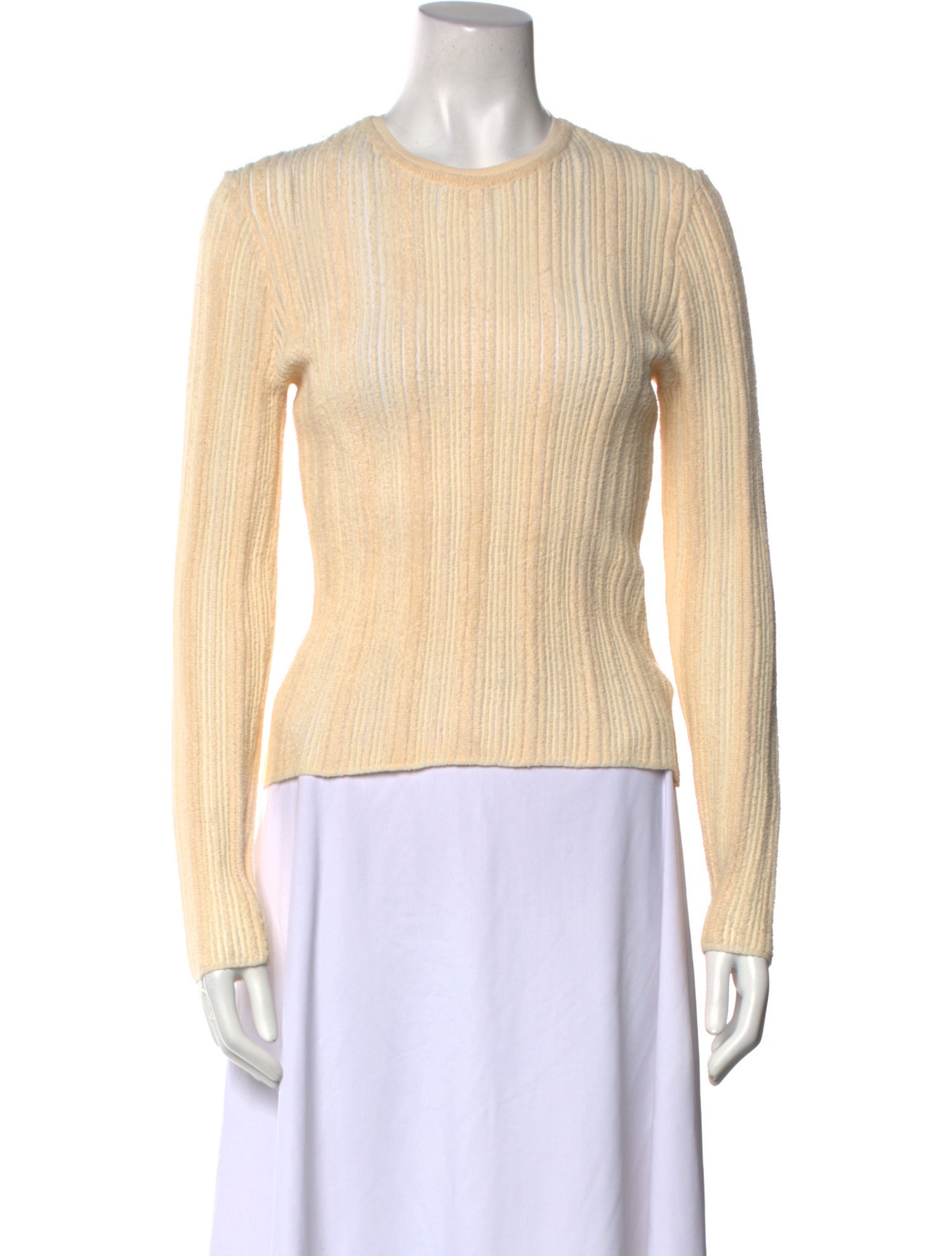 Ulla Johnson Crew Neck Long Sleeve Top