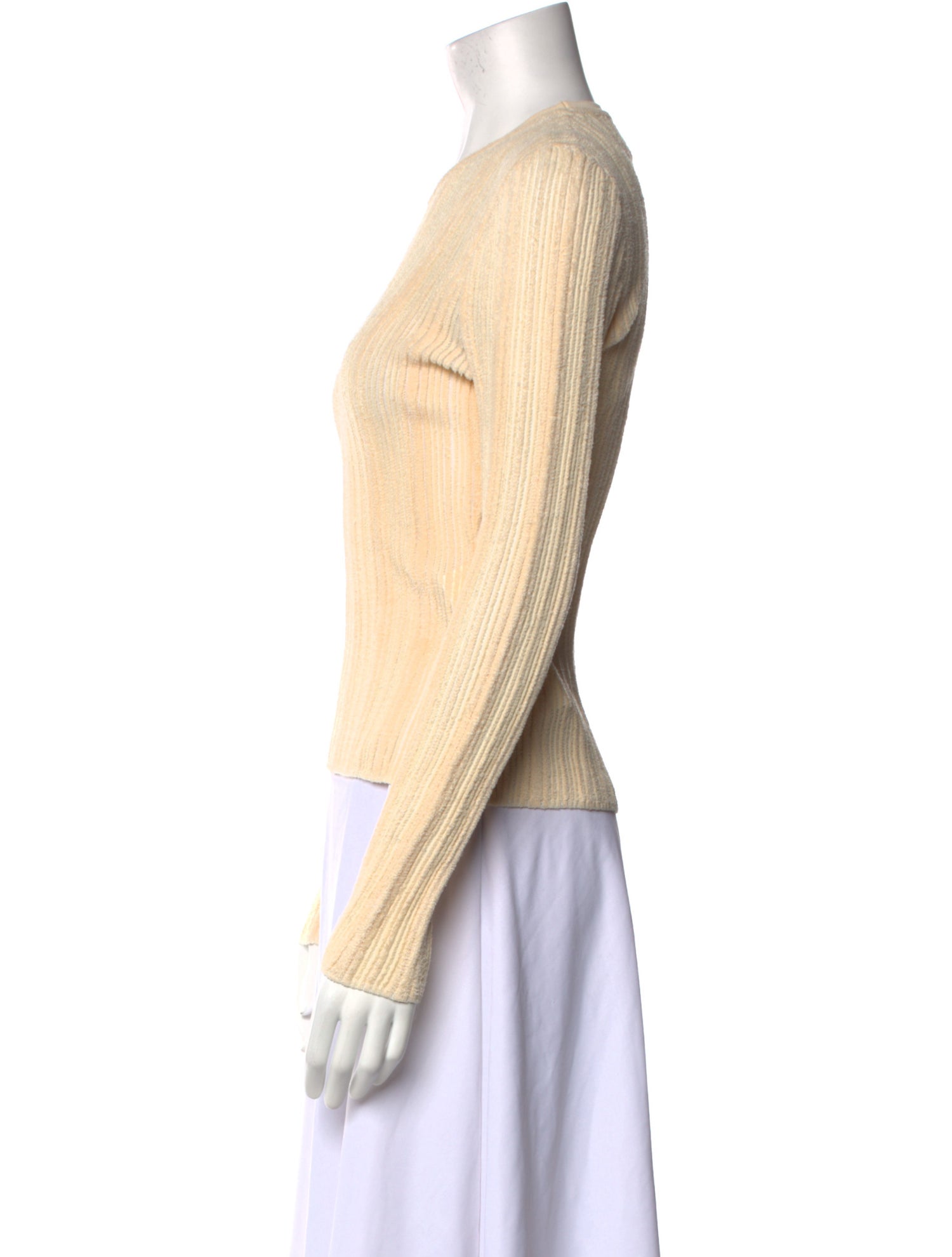 Ulla Johnson Crew Neck Long Sleeve Top