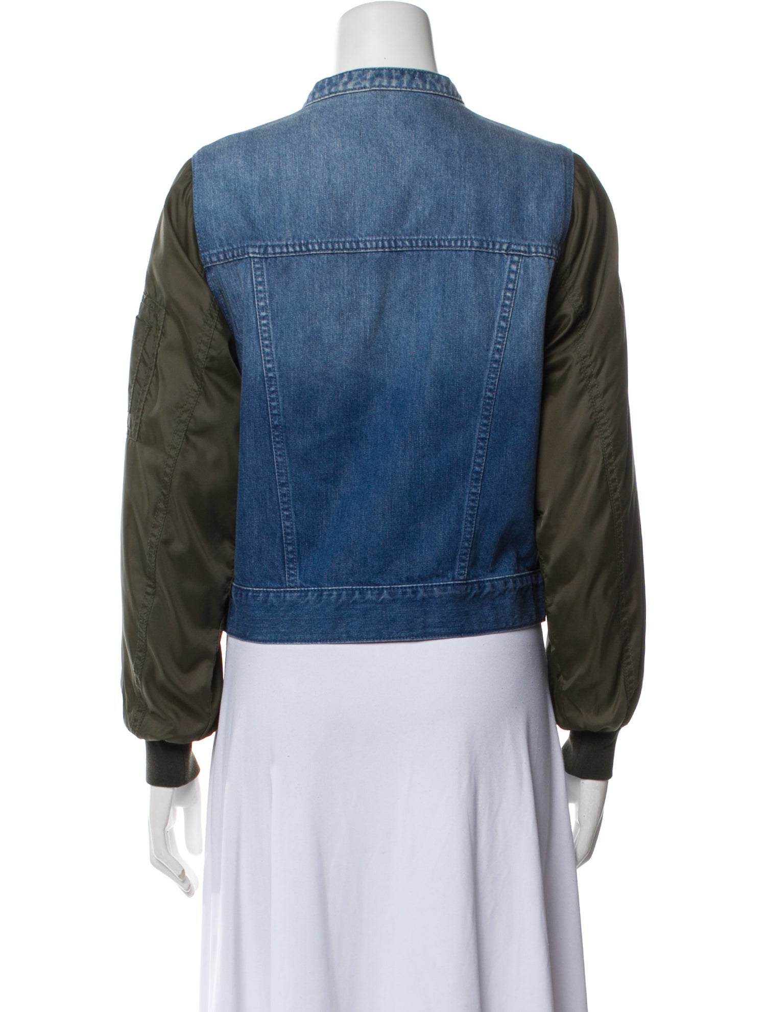 Ulla Johnson Colorblock Pattern Denim Jacket