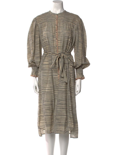 Ulla Johnson Striped Midi Length Dress