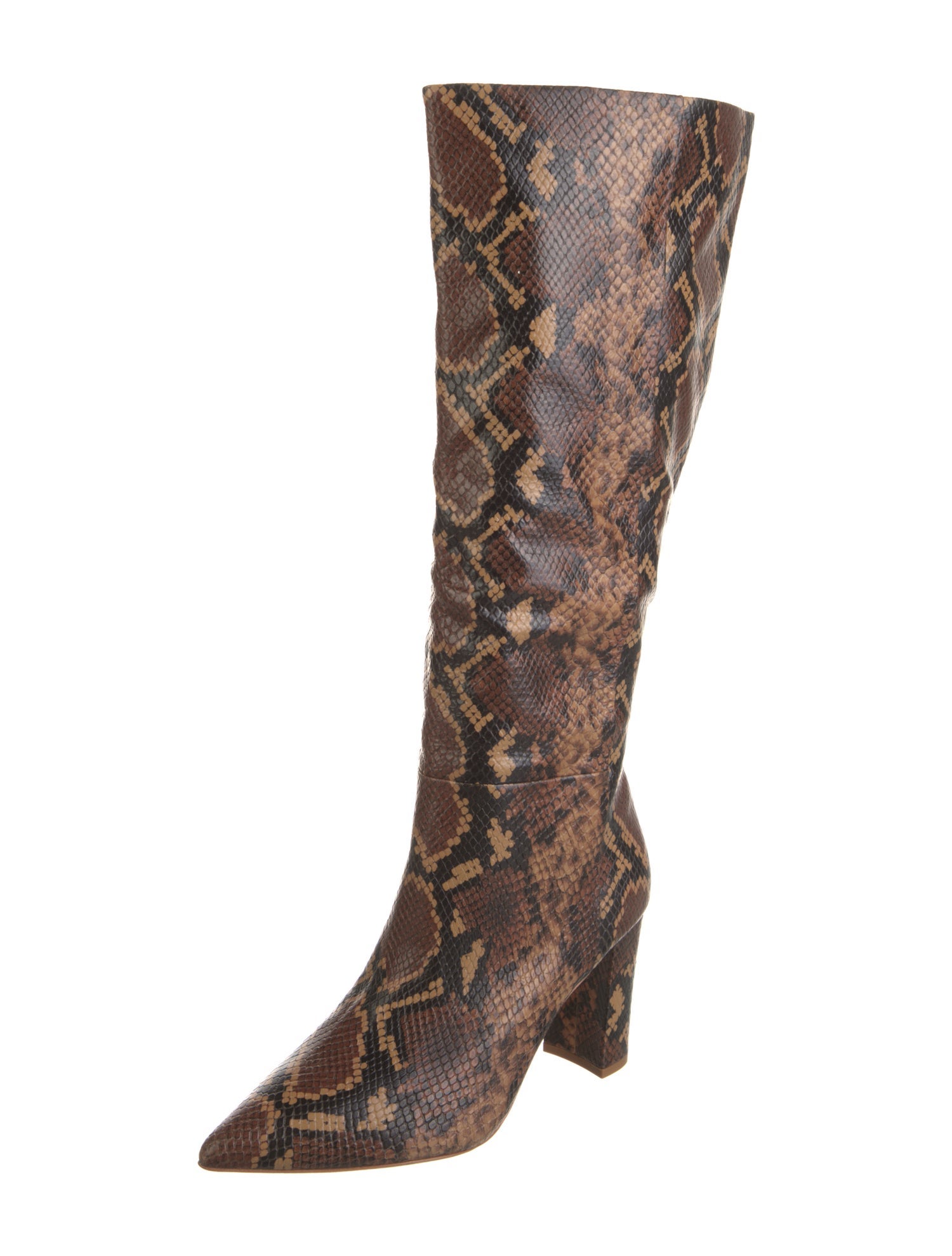 Ulla Johnson Leather Animal Print Boots