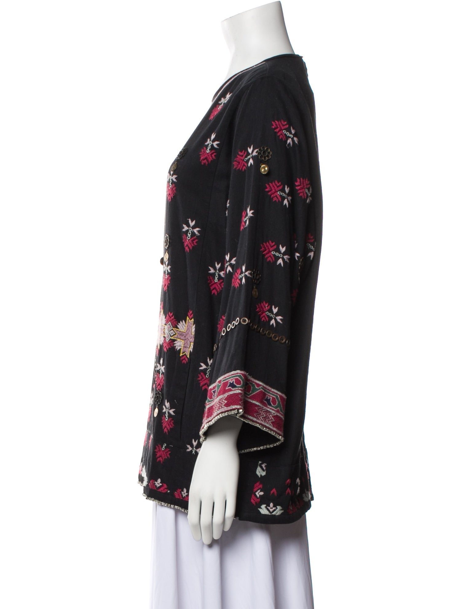 Ulla Johnson Patterned Crew Neck Blouse