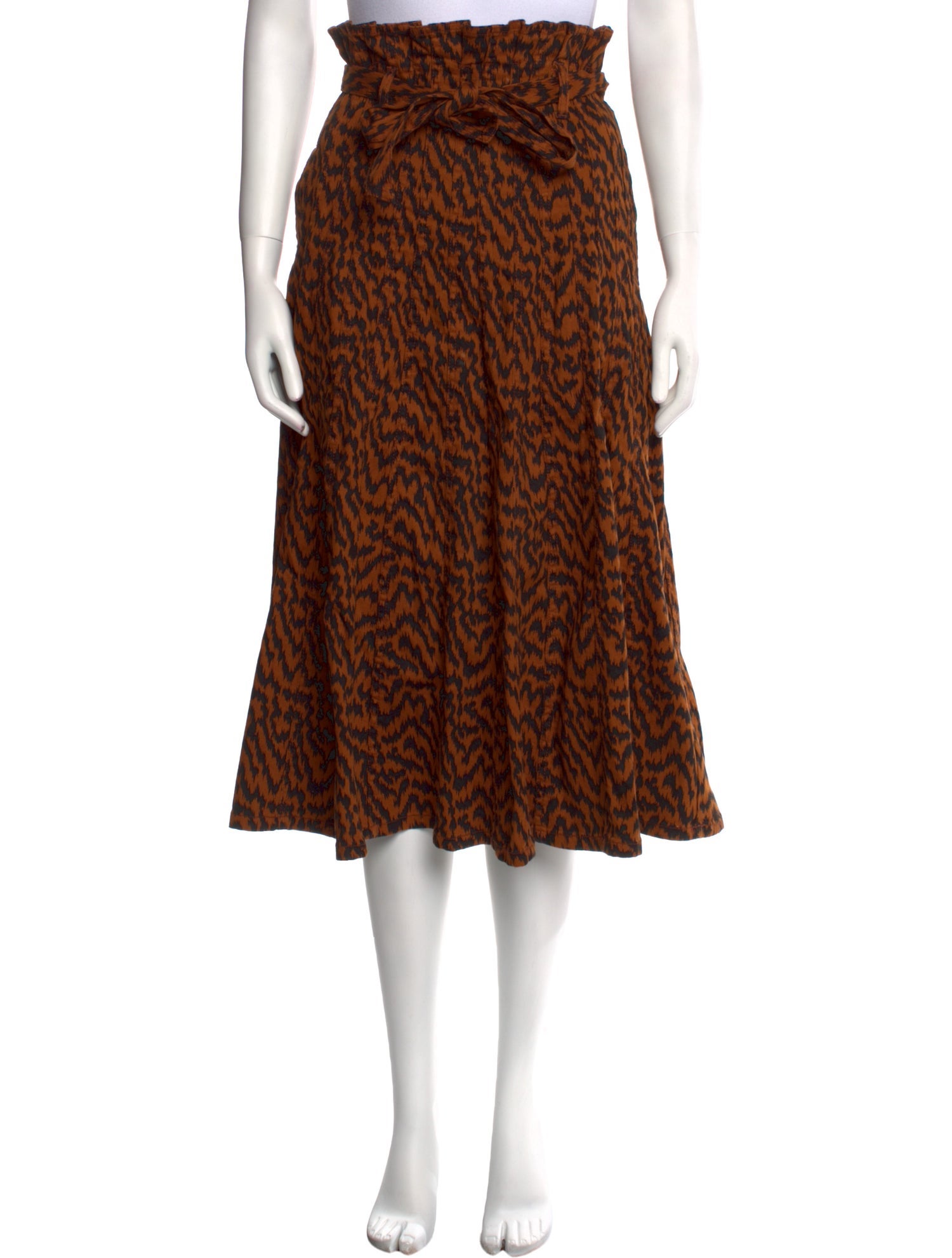 Ulla Johnson Animal Print Midi Length Skirt