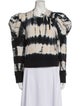 Ulla Johnson Tie-Dye Print Crew Neck Sweatshirt
