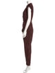 Ulla Johnson Striped Plunge Neckline Jumpsuit