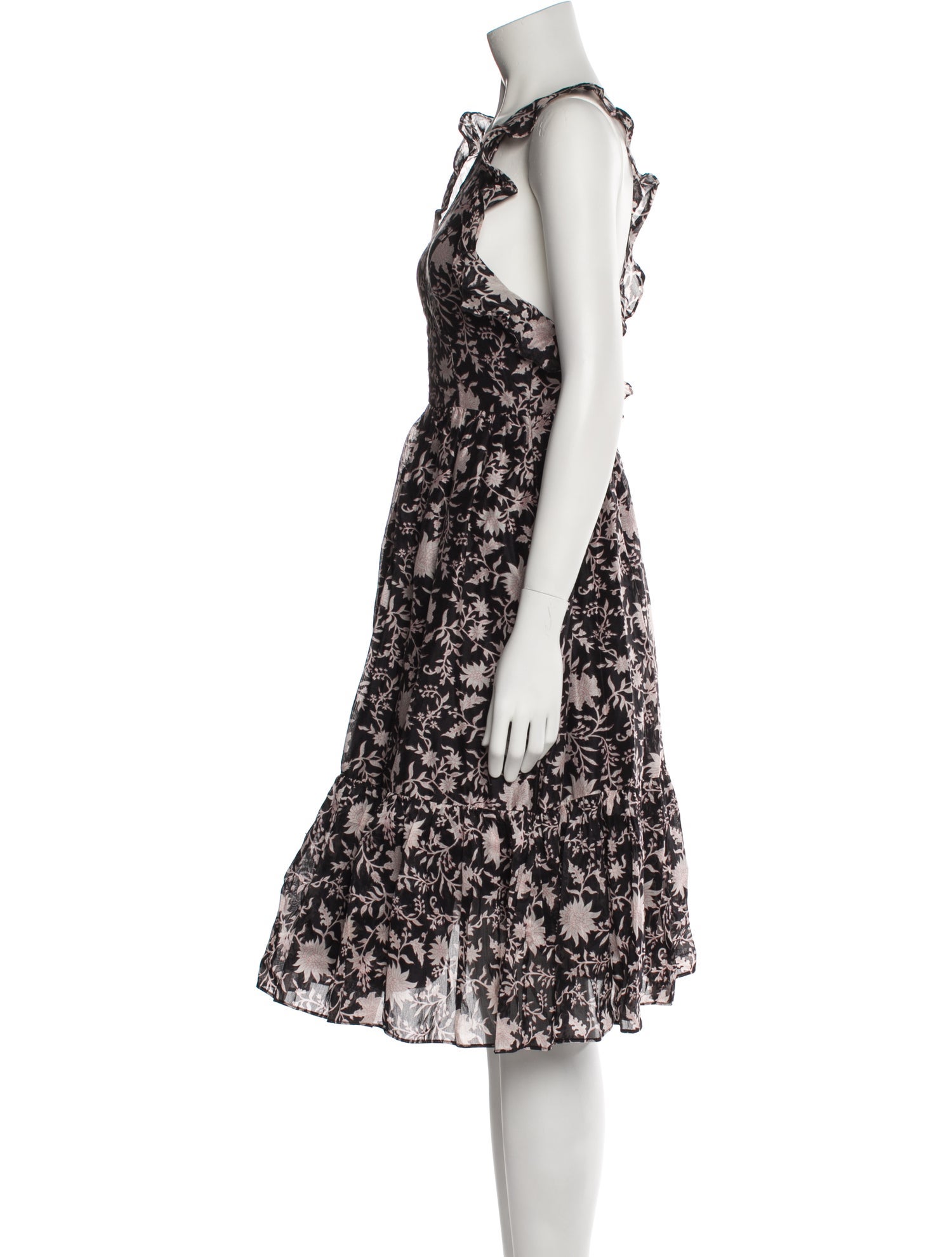Ulla Johnson Floral Print Midi Length Dress