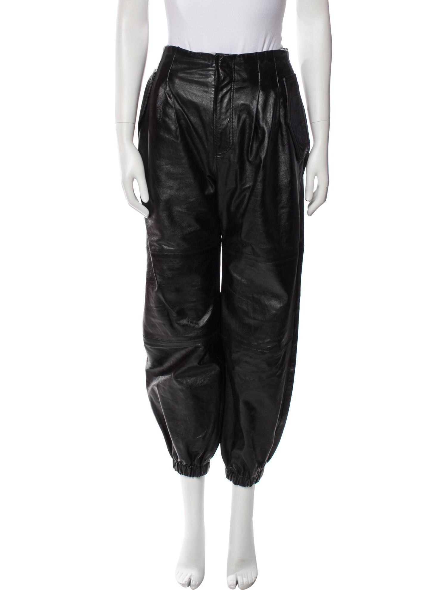 Ulla Johnson Lamb Leather Skinny Leg Pants