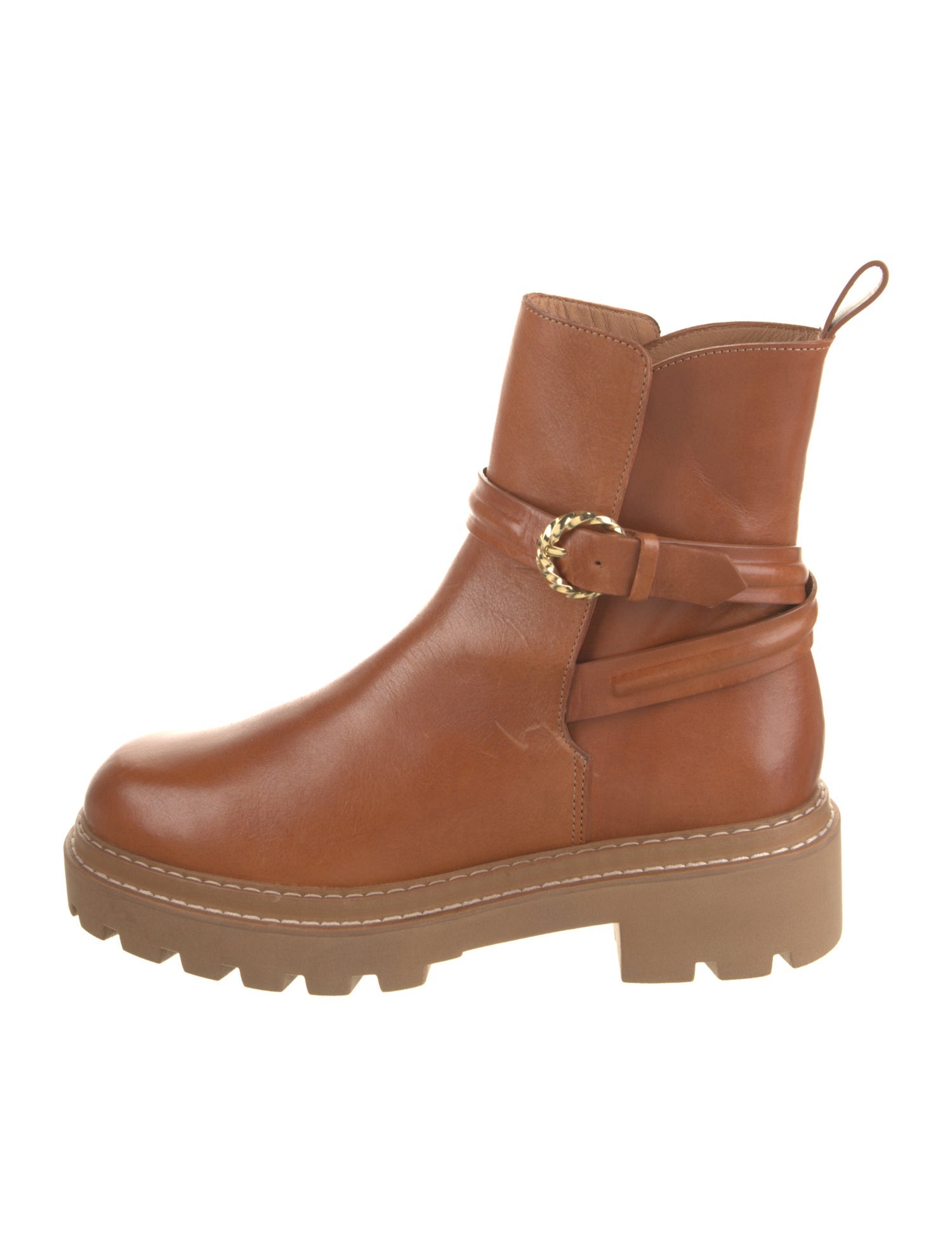 Ulla Johnson Leather Moto Boots