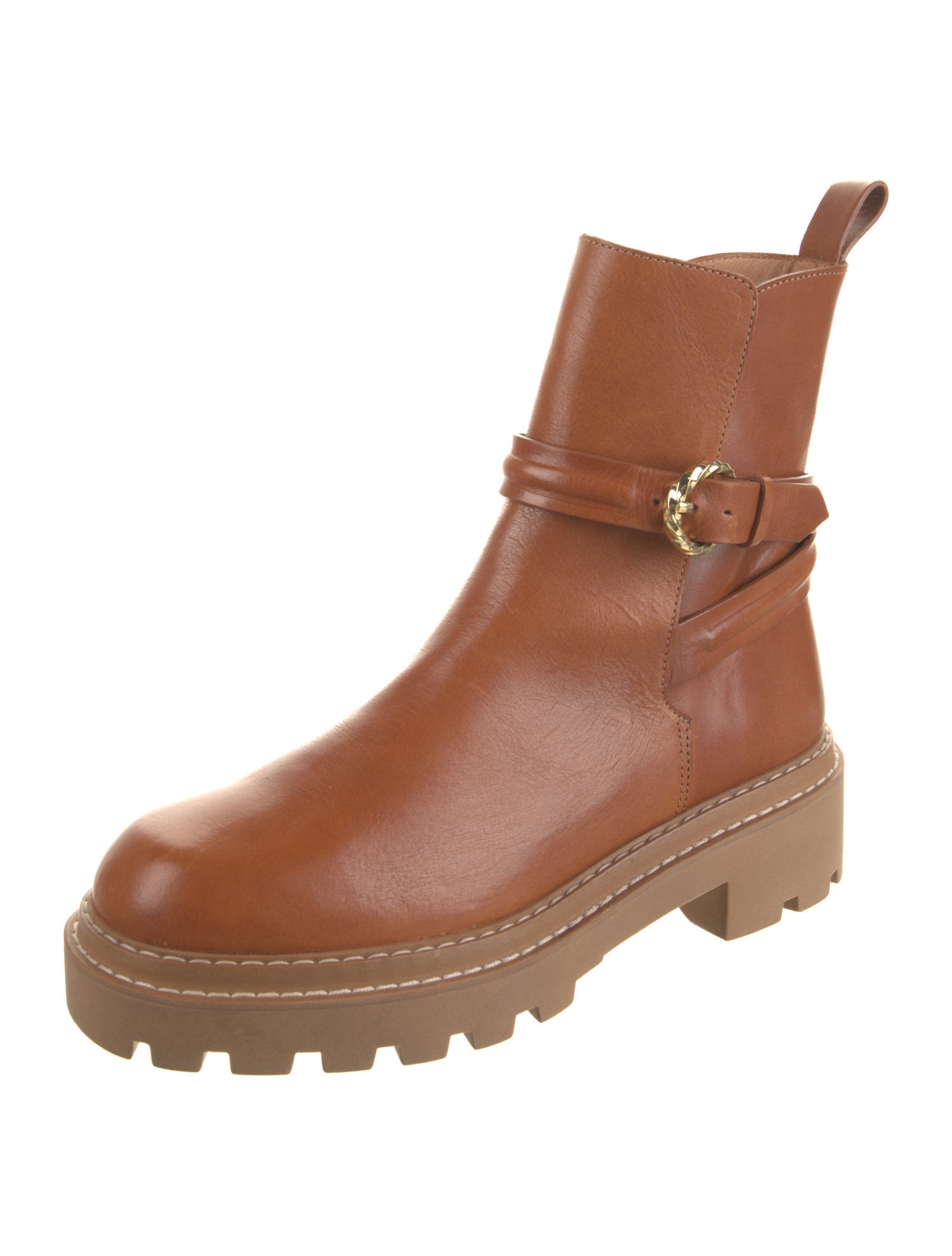 Ulla Johnson Leather Moto Boots