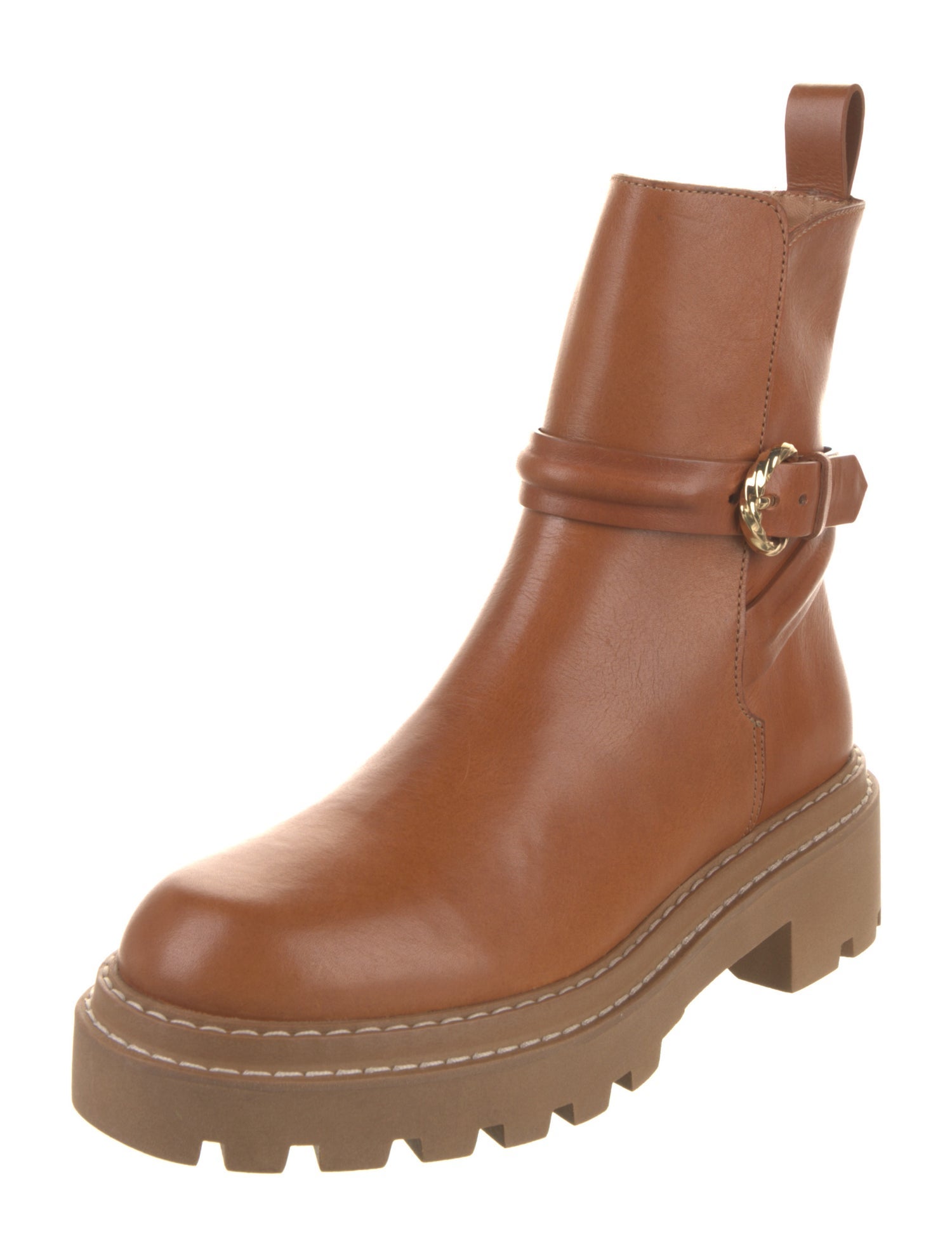 Ulla Johnson Leather Moto Boots