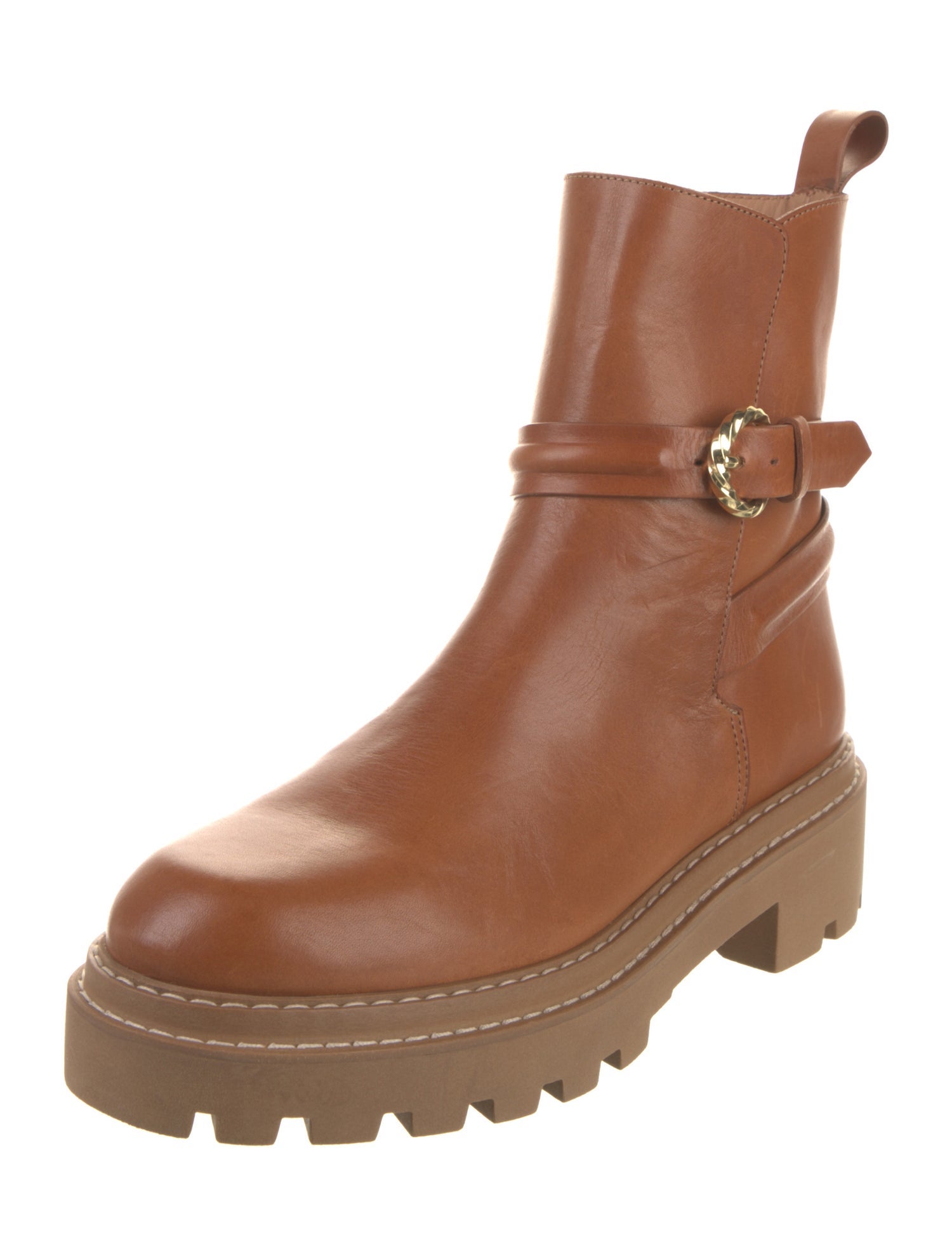 Ulla Johnson Leather Moto Boots