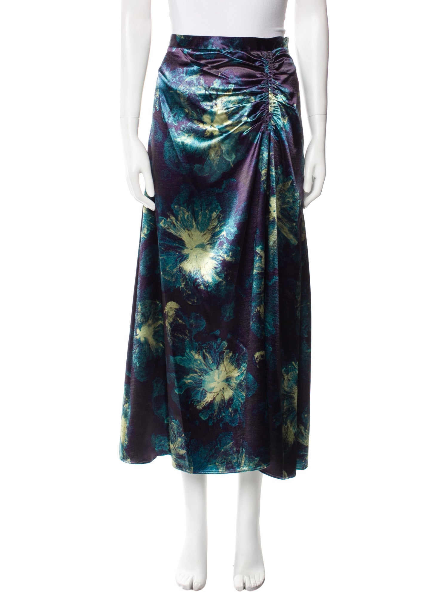 Ulla Johnson Floral Print Midi Length Skirt