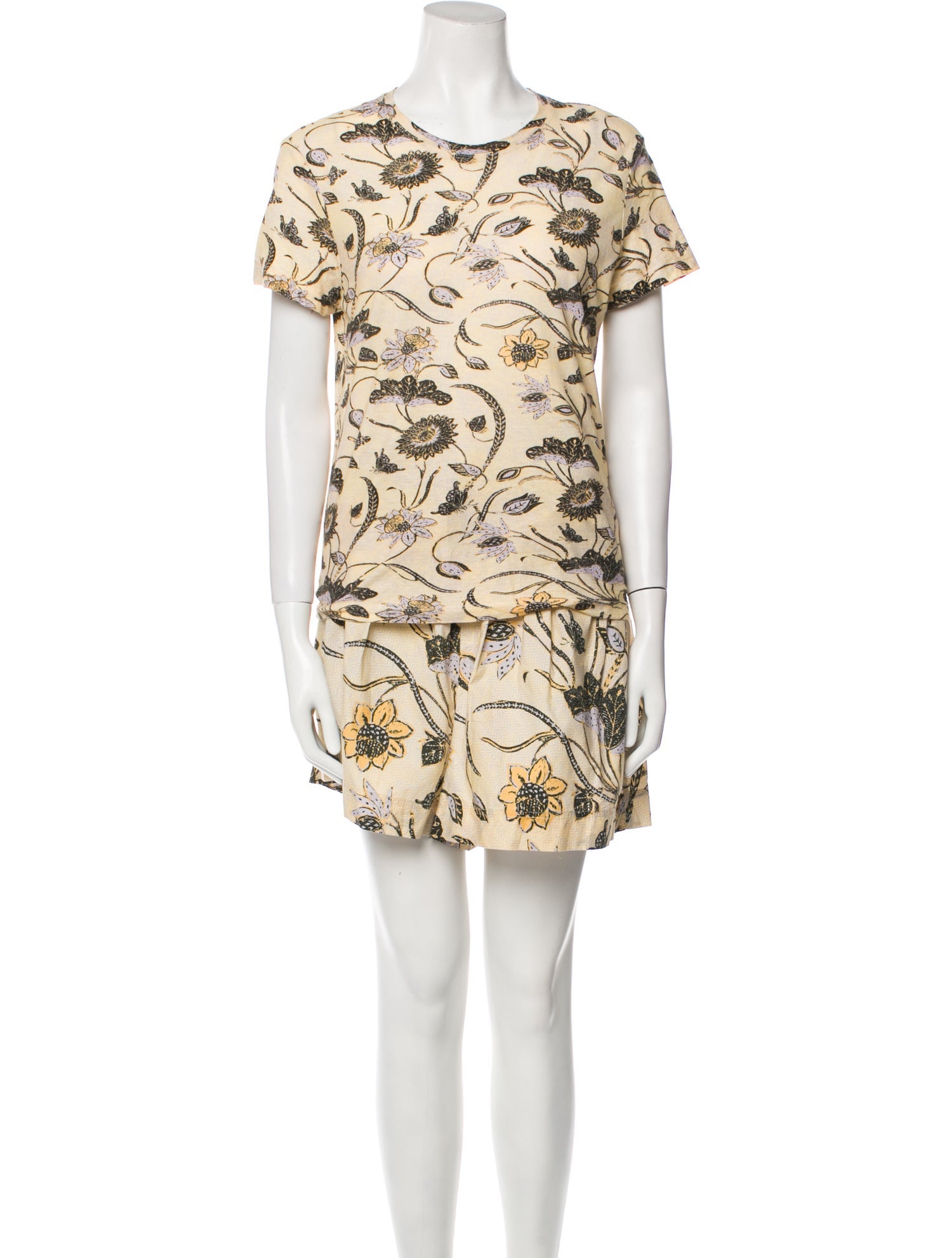 Ulla Johnson Floral Print Short Set