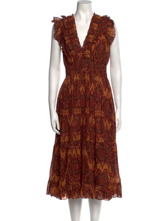 Ulla Johnson Printed Long Dress