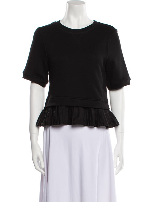 Ulla Johnson Crew Neck Short Sleeve Crop Top