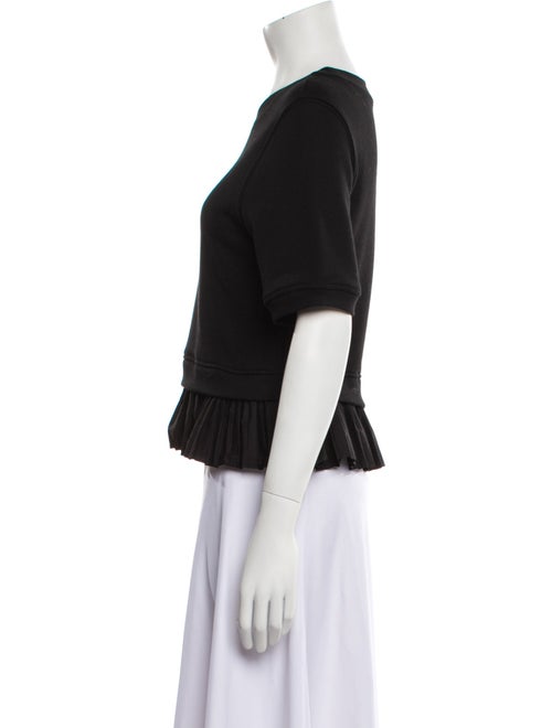 Ulla Johnson Crew Neck Short Sleeve Crop Top