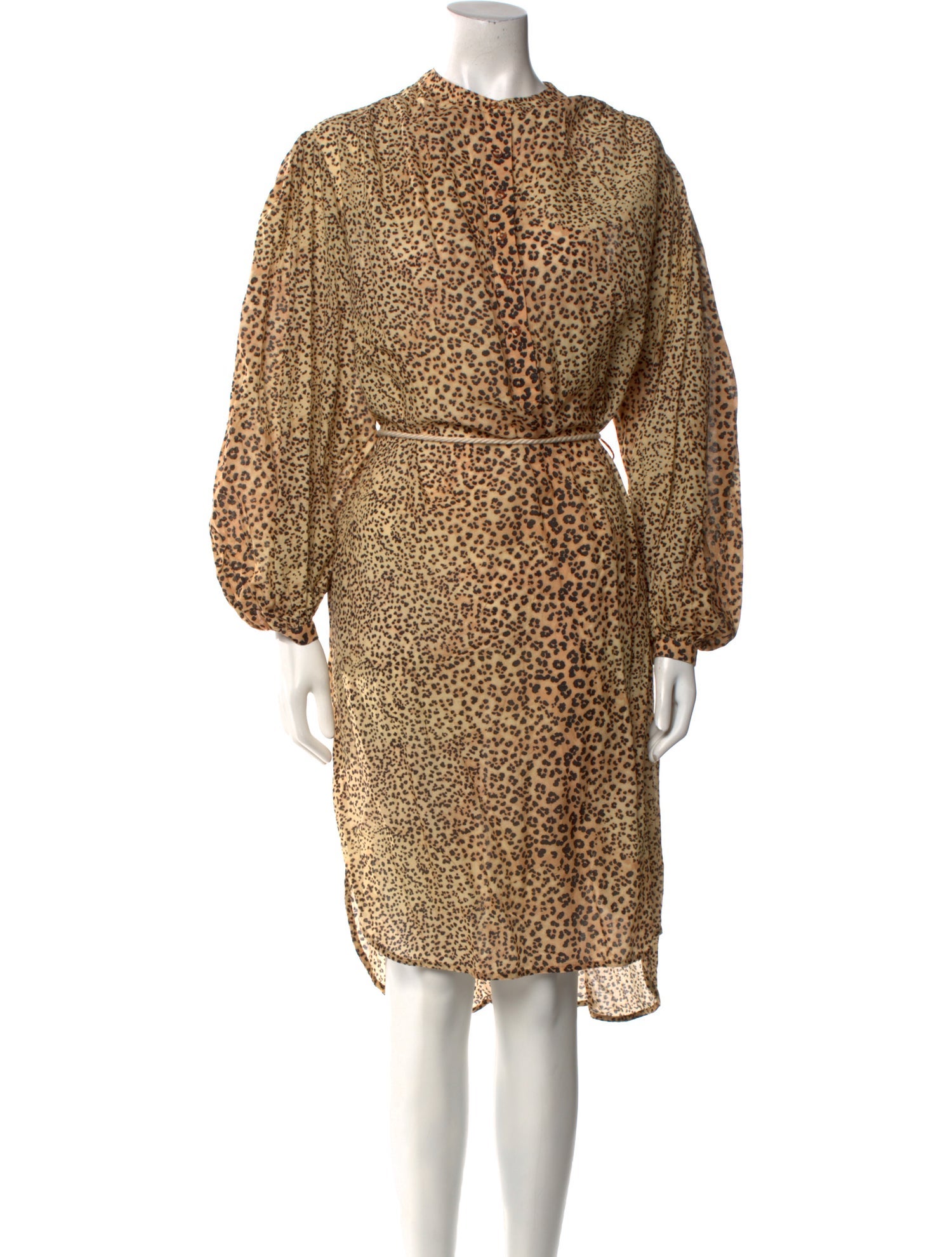 Ulla Johnson Animal Print Midi Length Dress