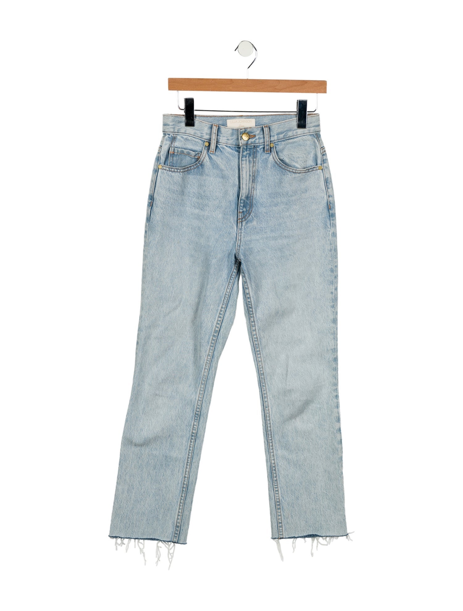 Ulla Johnson High-Rise Straight Leg Jeans