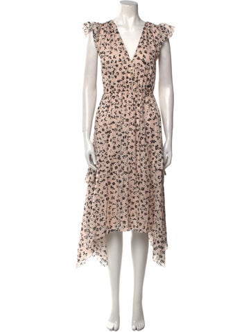 Ulla Johnson Dresses Floral Print Midi Length Dress US 6 | M