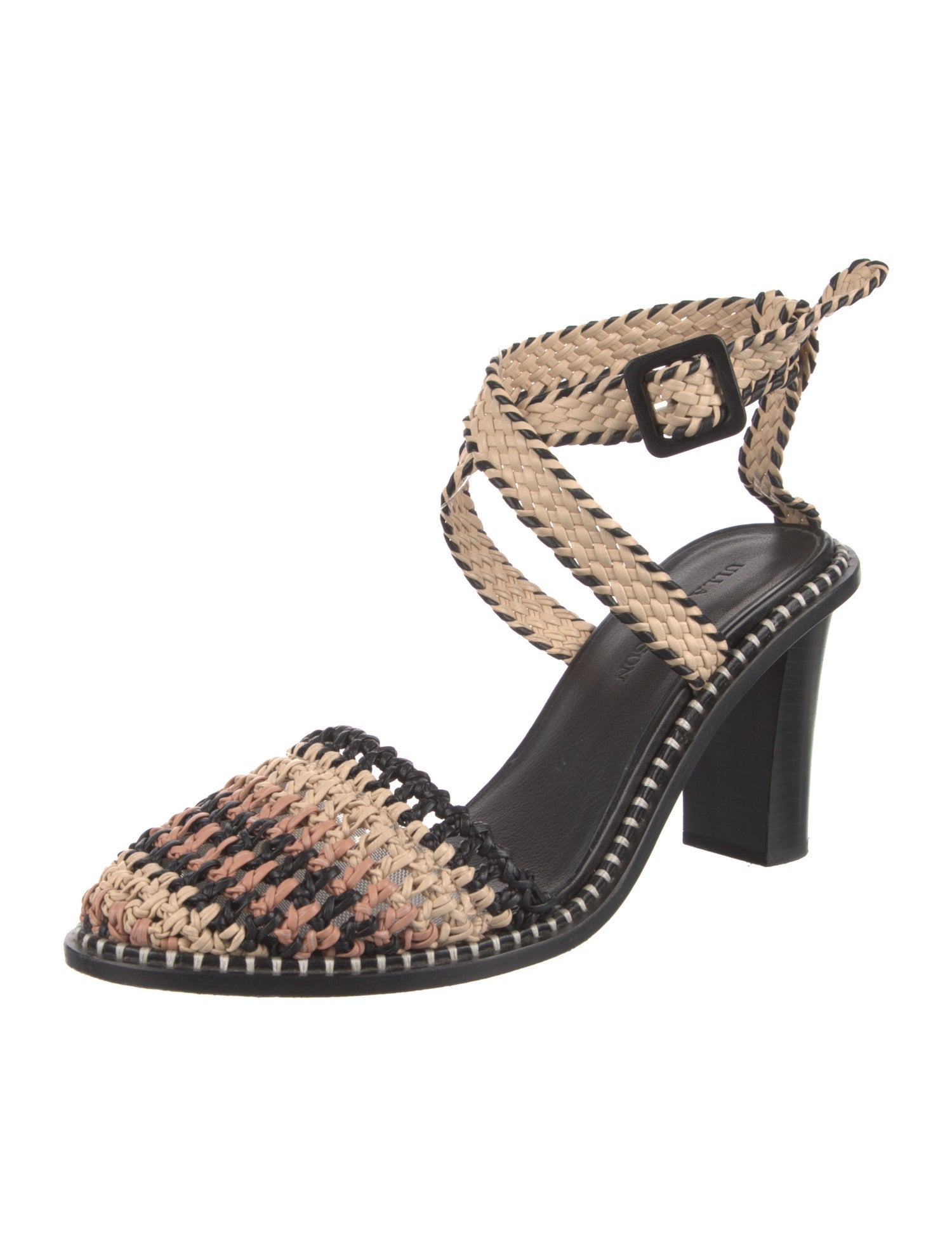 Ulla Johnson Leather Striped Sandals