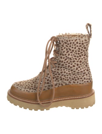Ulla Johnson Etna Ponyhair Combat Boots
