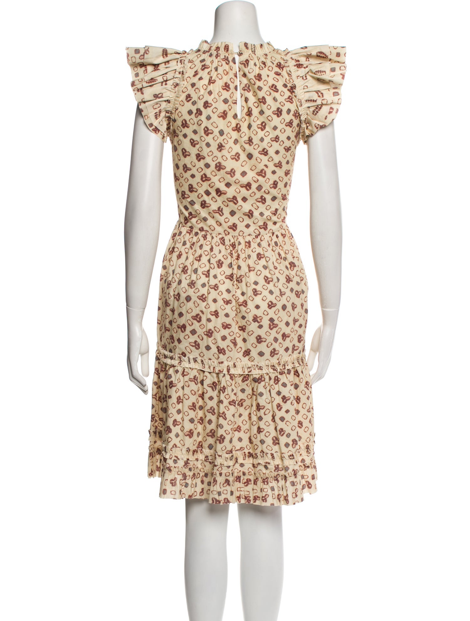sachin and babi light blue dress Ulla Johnson Luise Floral-Print Button-Front Dress