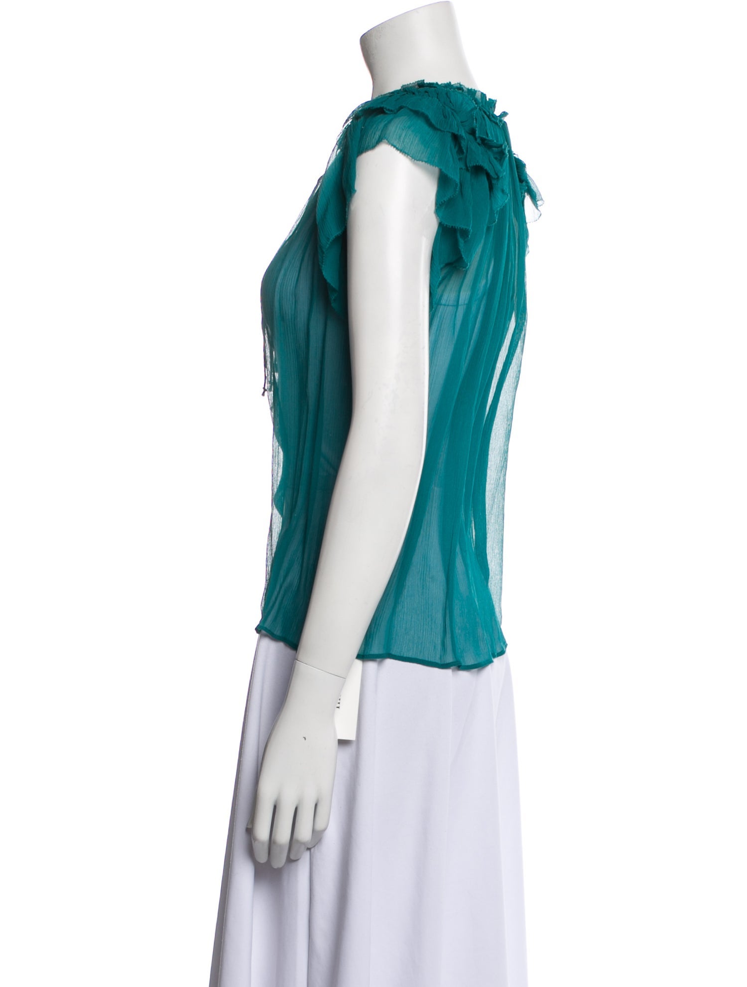 Ulla Johnson Silk V-Neck Blouse w/ Tags