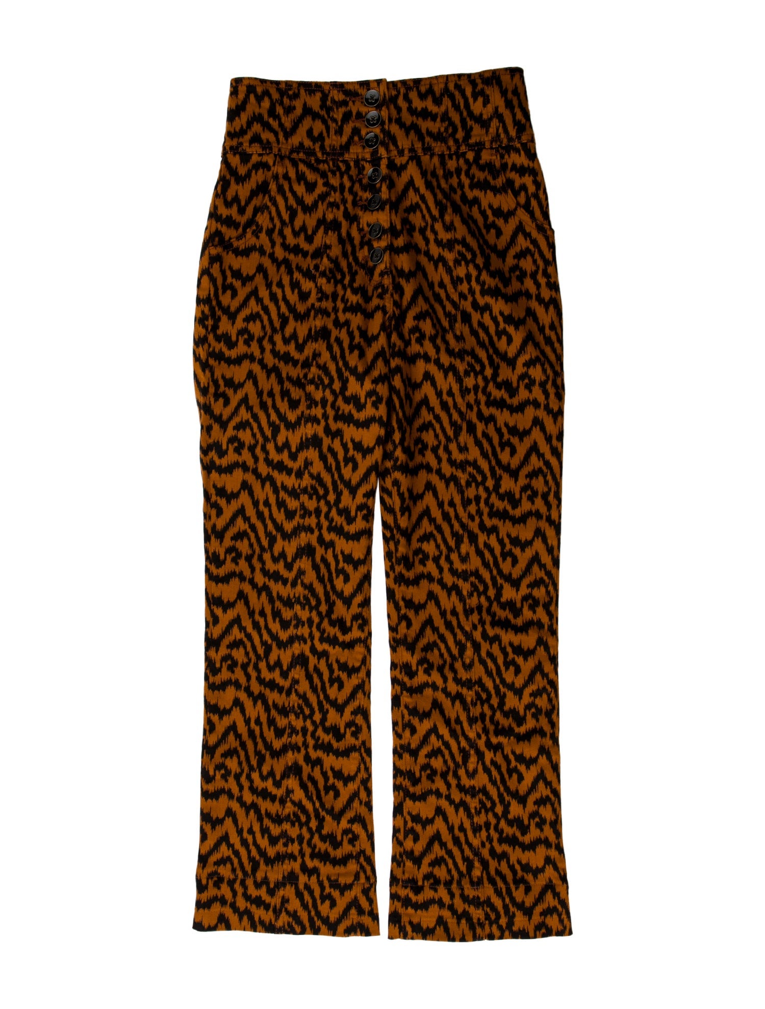 Ulla Johnson Animal Print Straight Leg Pants