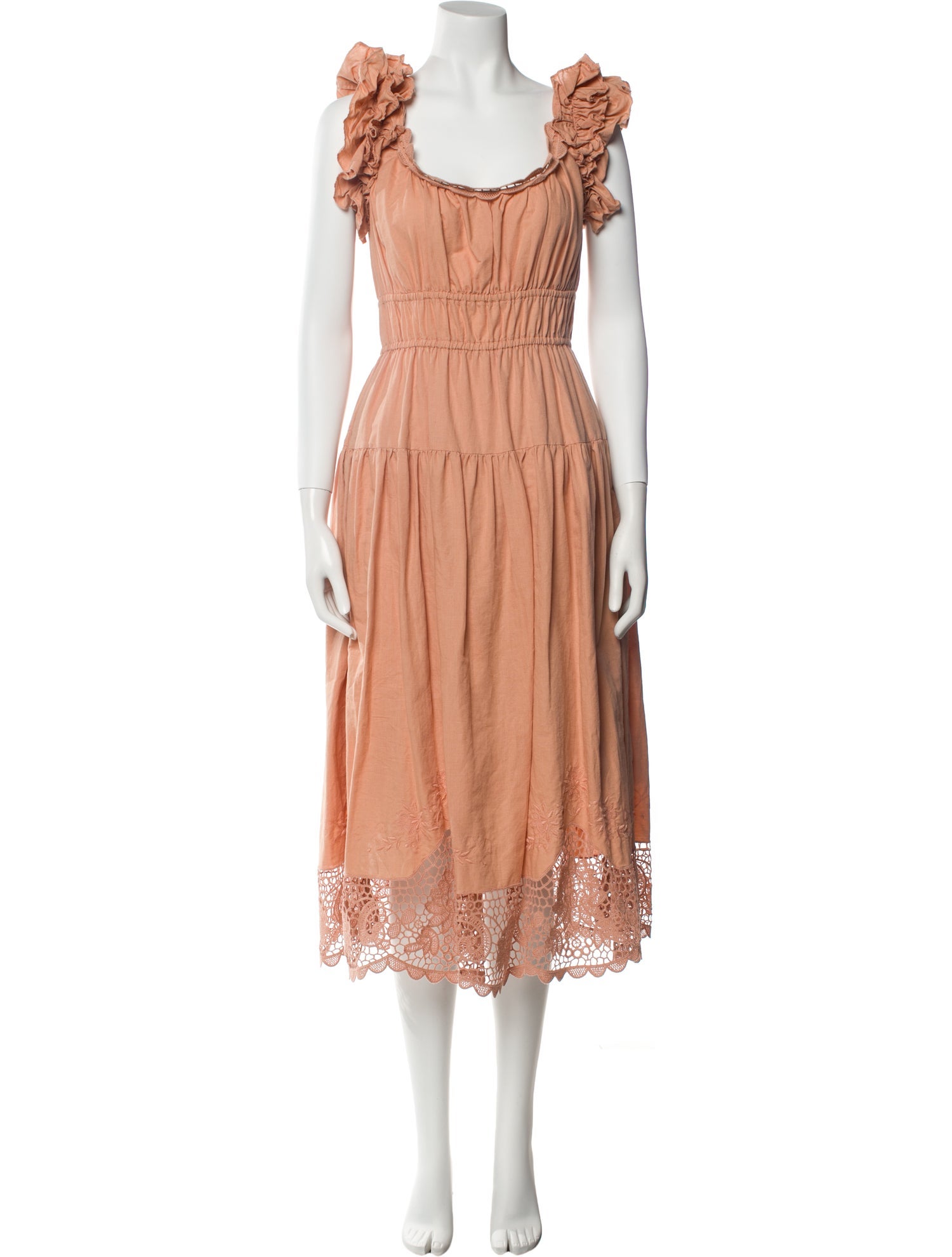 Ulla Johnson Linen Midi Length Dress