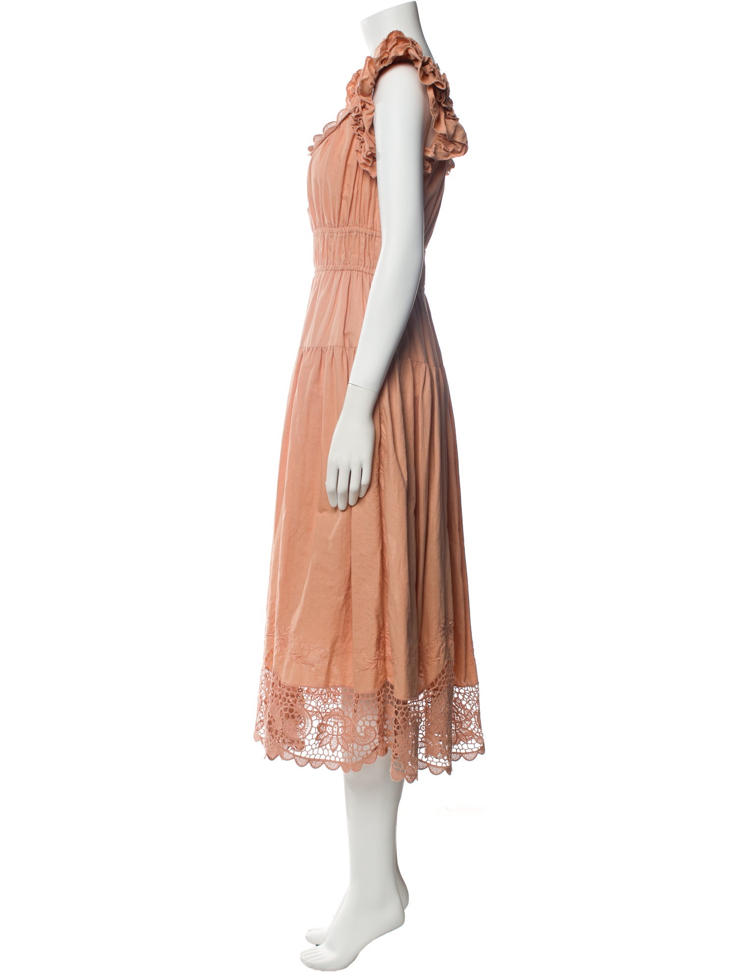 Ulla Johnson Linen Midi Length Dress