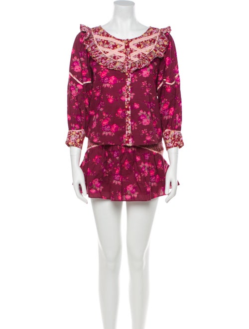 LoveShackFancy Floral Print Skirt Set