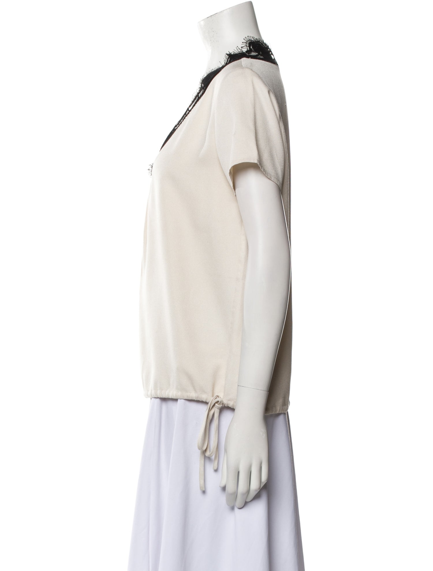 Ulla Johnson Silk V-Neck T-Shirt