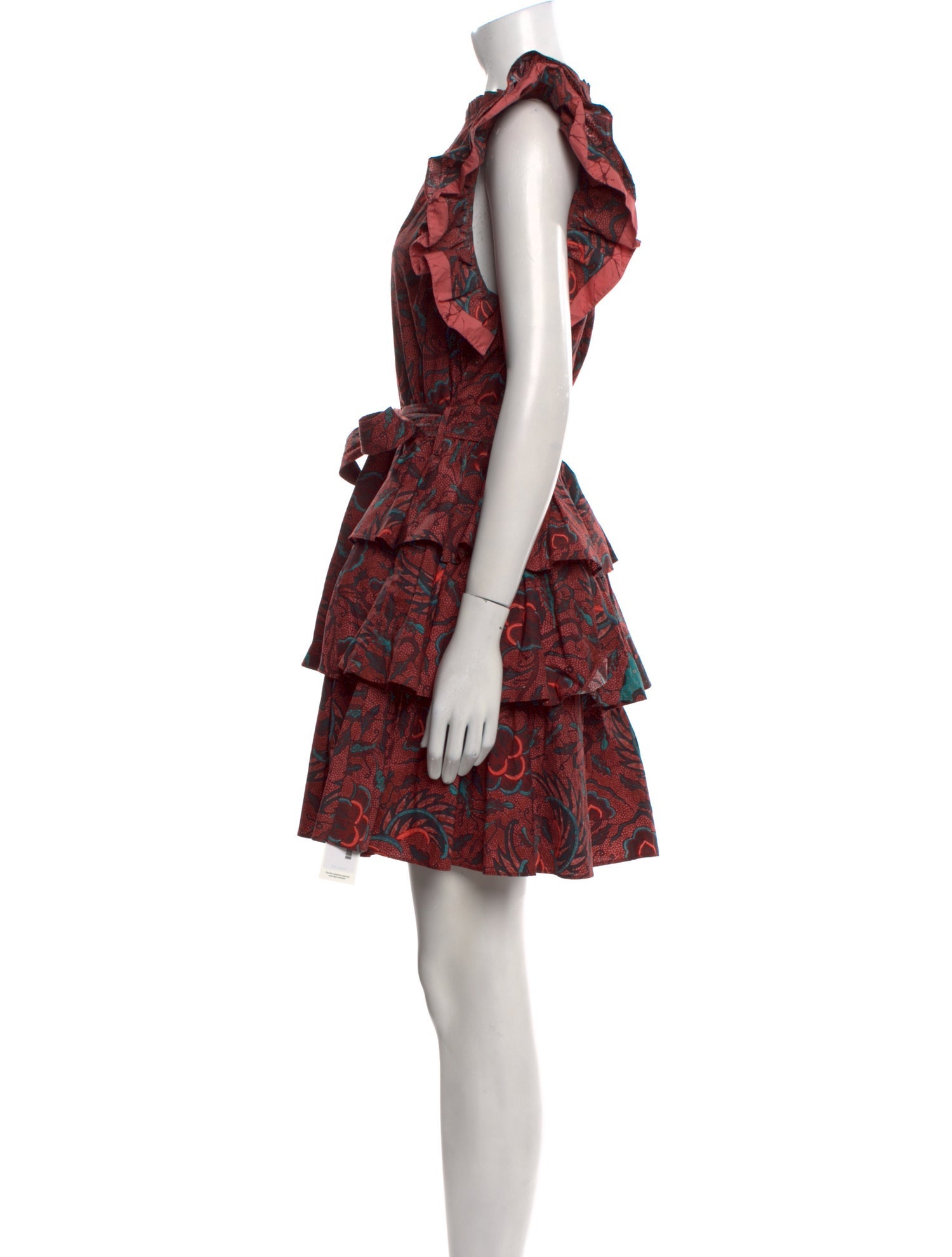 misaページ MISA Los Angeles Floral Print Mini Dress - Neutrals Dresses