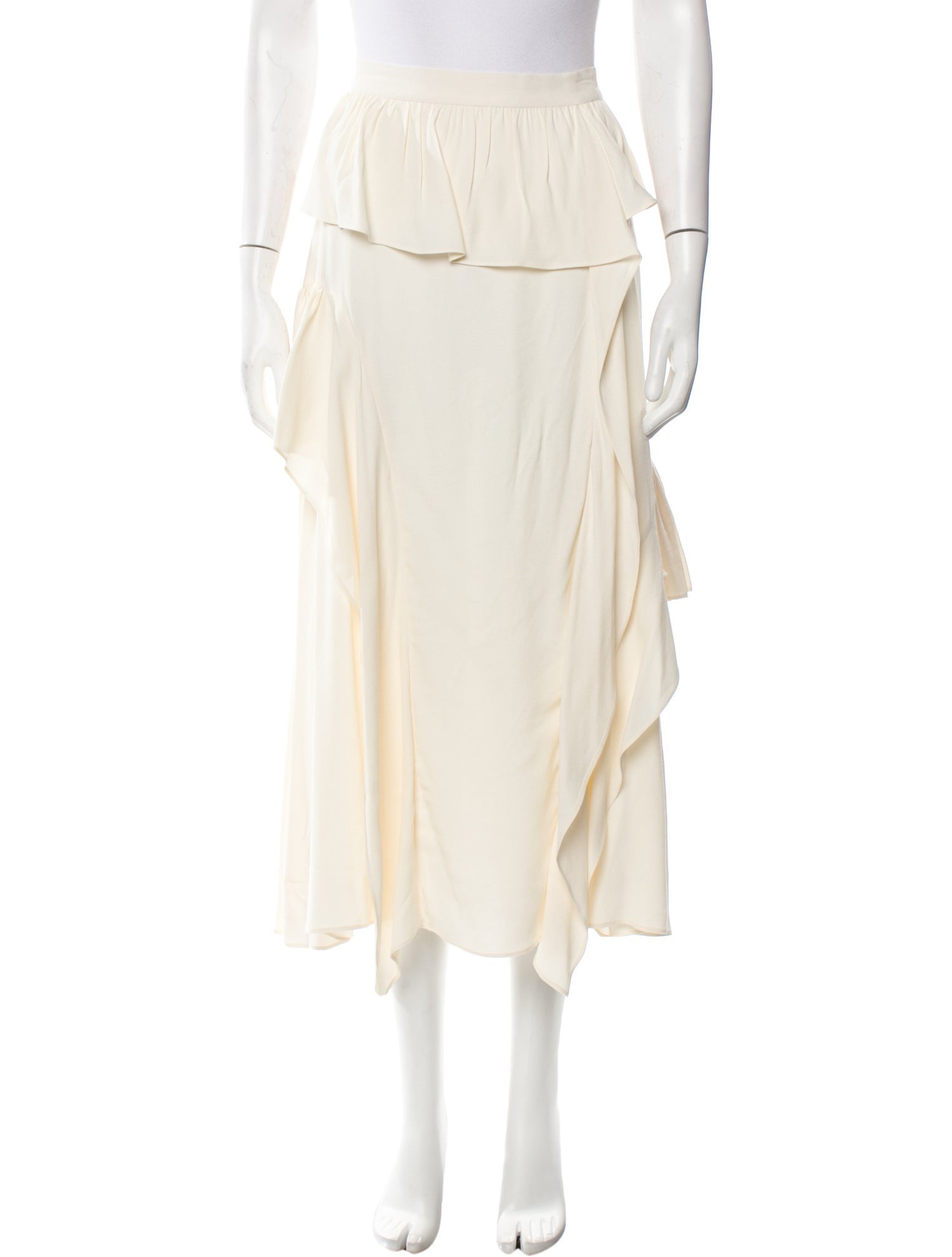 Ulla Johnson Ruffle Embellishment Midi Length Skirt w/ Tags