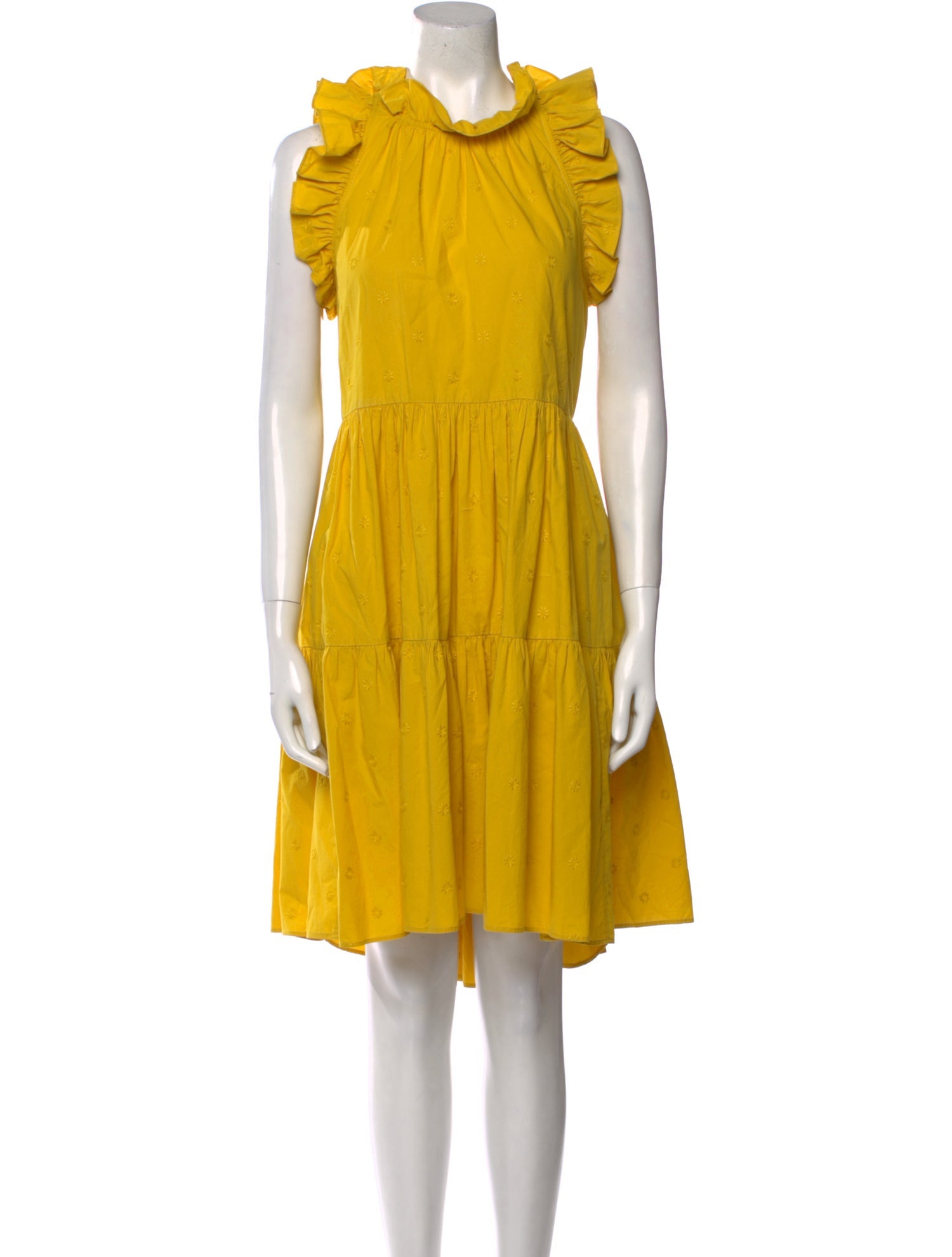 Ulla Johnson Mock Neck Midi Length Dress