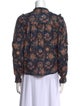 Ulla Johnson Floral Print Mock Neck Blouse