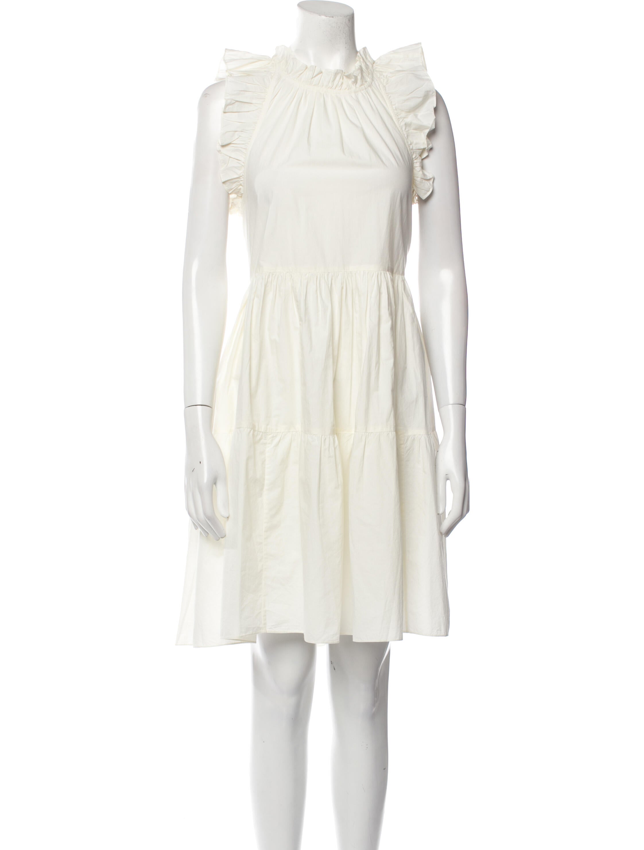 Ulla Johnson Crew Neck Knee-Length Dress