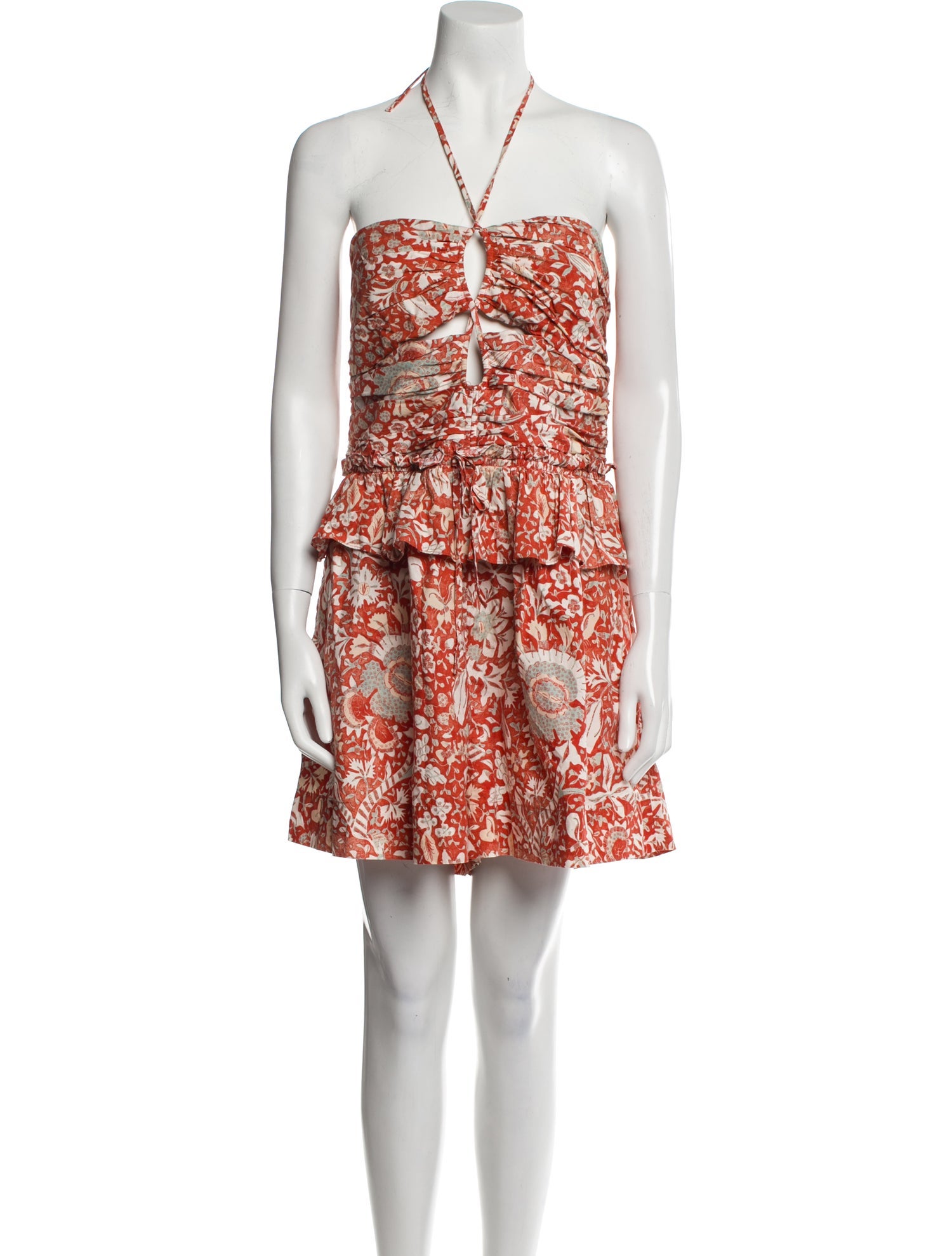 Ulla Johnson Floral Print Halterneck Romper