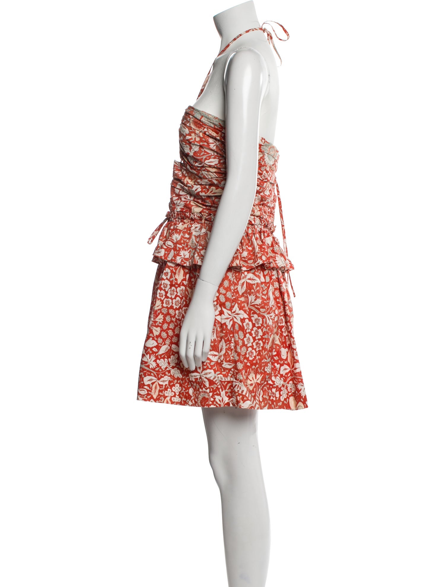 Ulla Johnson Floral Print Halterneck Romper