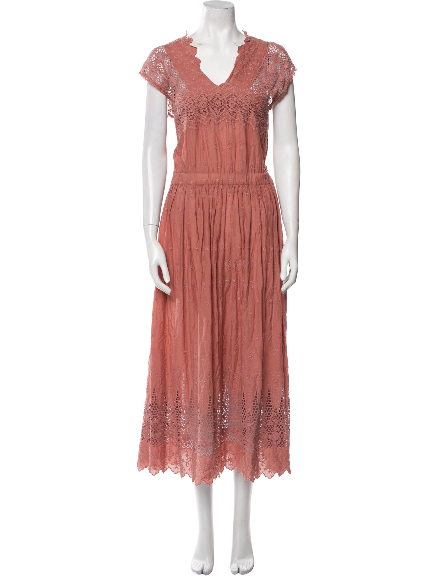 Ulla Johnson V-Neck Long Dress