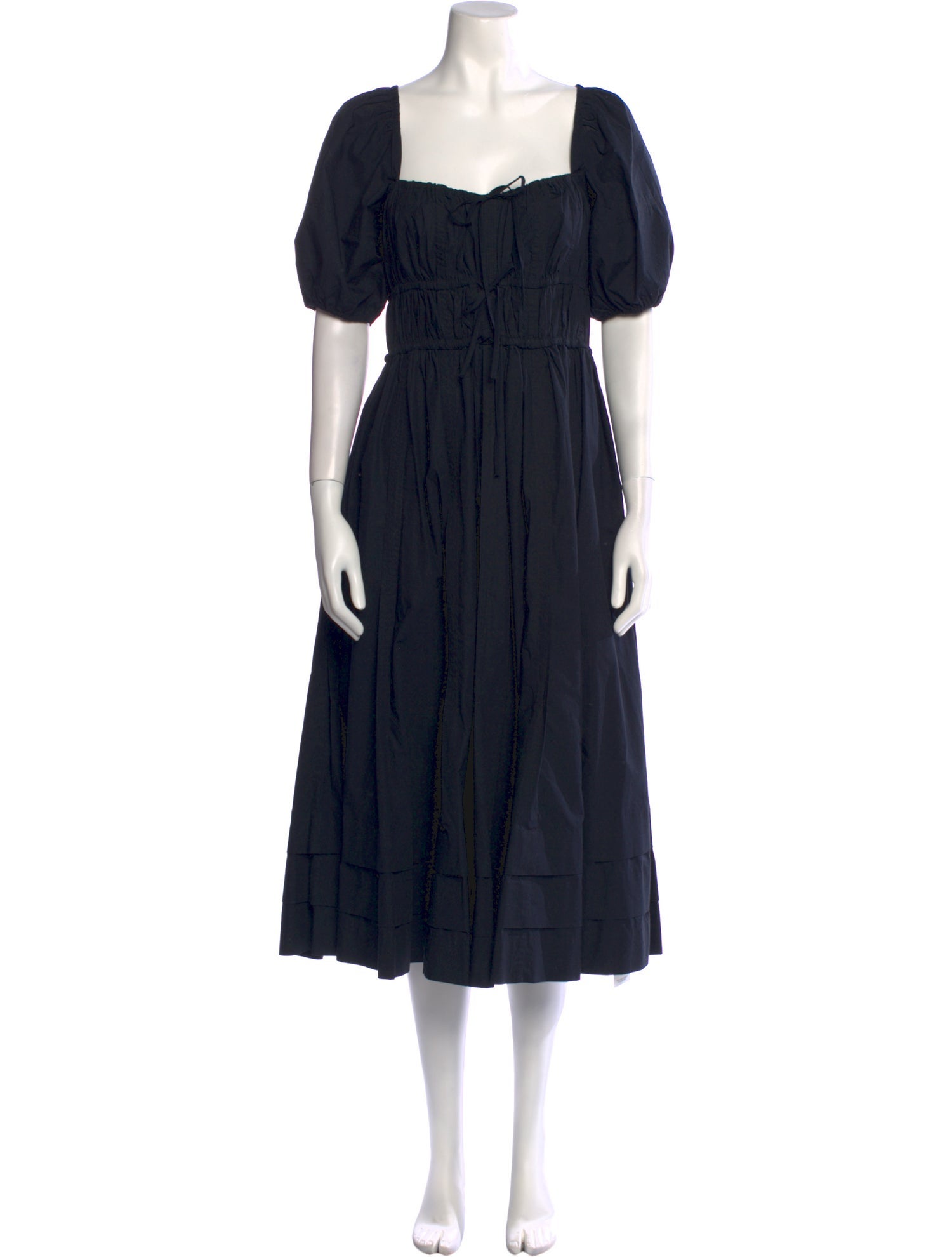 Ulla Johnson Square Neckline Midi Length Dress