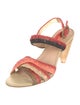 Ulla Johnson Straw Patterned Slingback Sandals