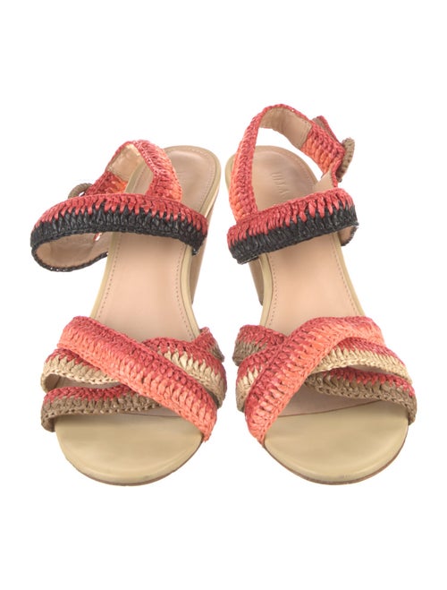 Ulla Johnson Straw Patterned Slingback Sandals
