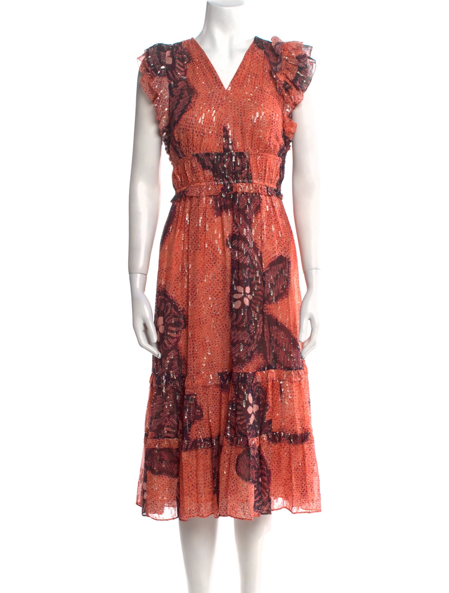 Ulla Johnson Silk Midi Length Dress