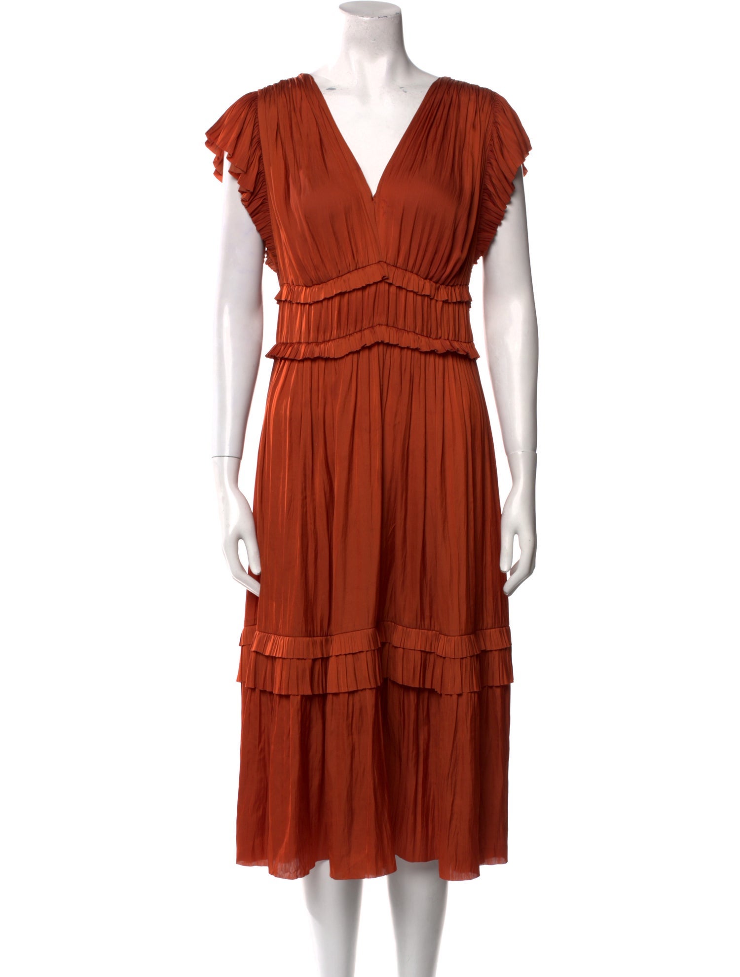 Ulla Johnson V-Neck Long Dress