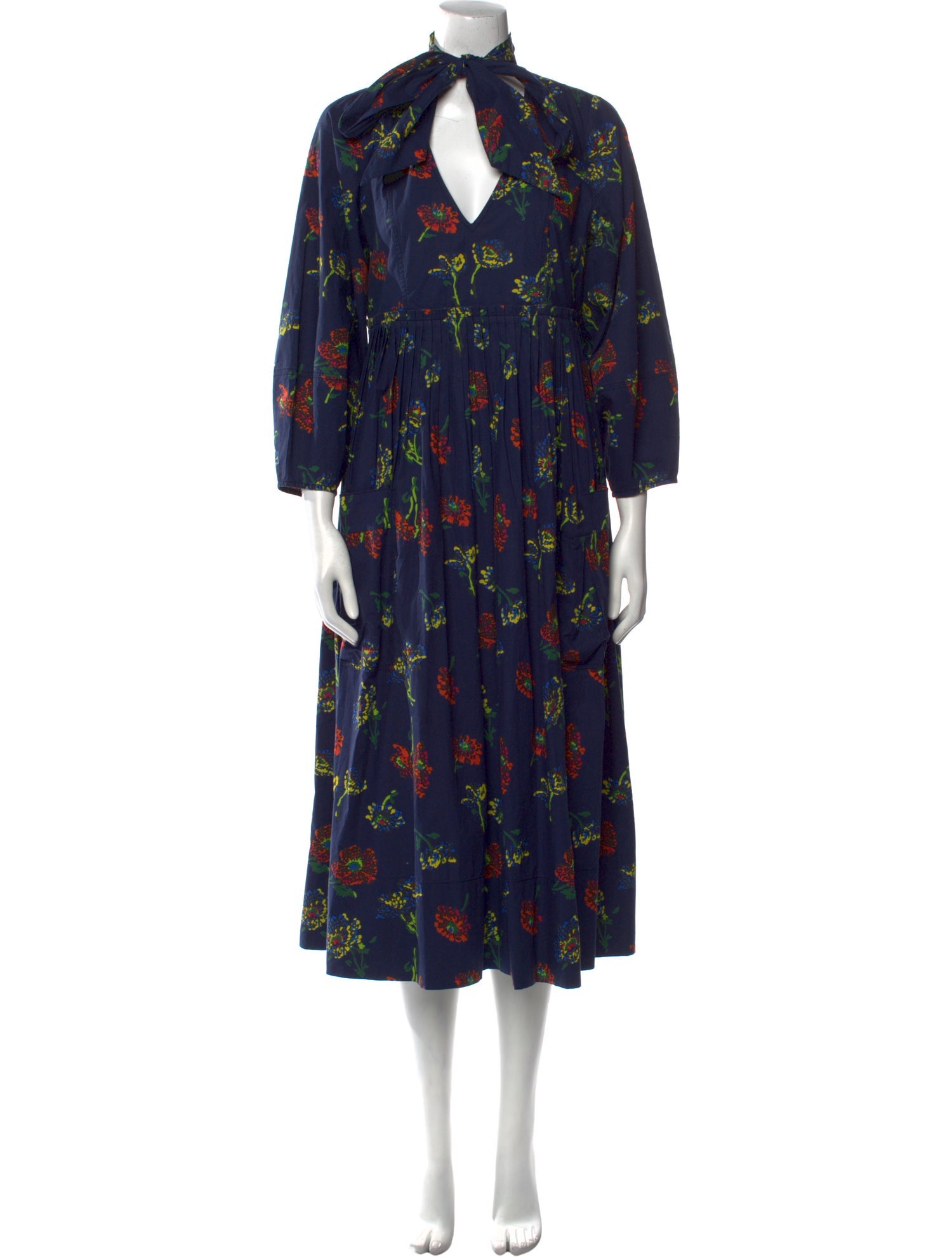 Ulla Johnson Floral Print Midi Length Dress