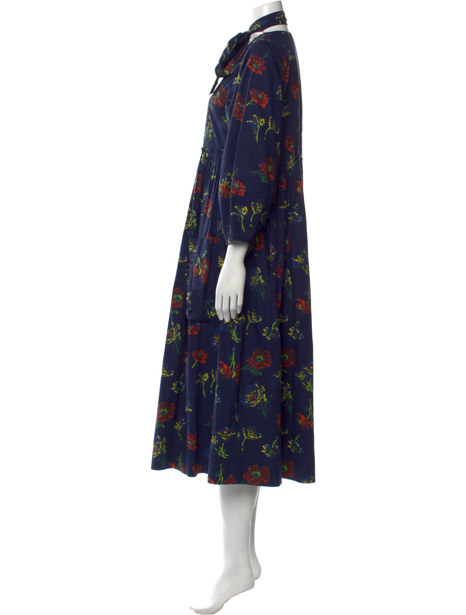 Ulla Johnson Floral Print Midi Length Dress
